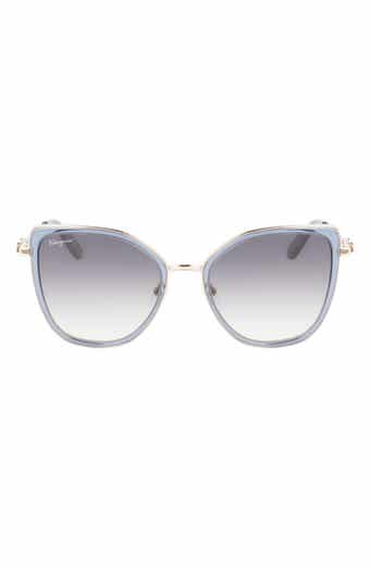FERRAGAMO 54mm Gradient Cat Eye Sunglasses