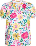 SUGARLIPS Kress Floral Print Top