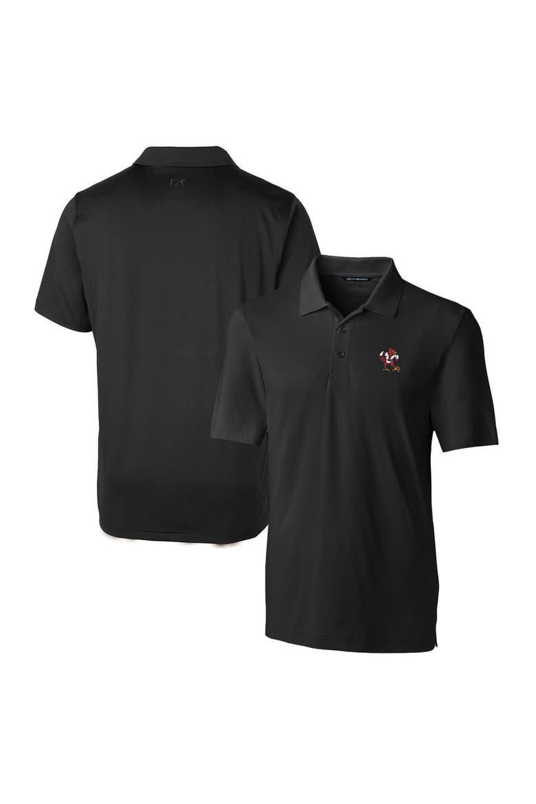 Men's Cutter & Buck Black Louisville Cardinals Forge Stretch Polo, Alternate, color, Black