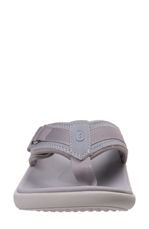 Revitalign Yumi Northfork Flip Flop In Gray