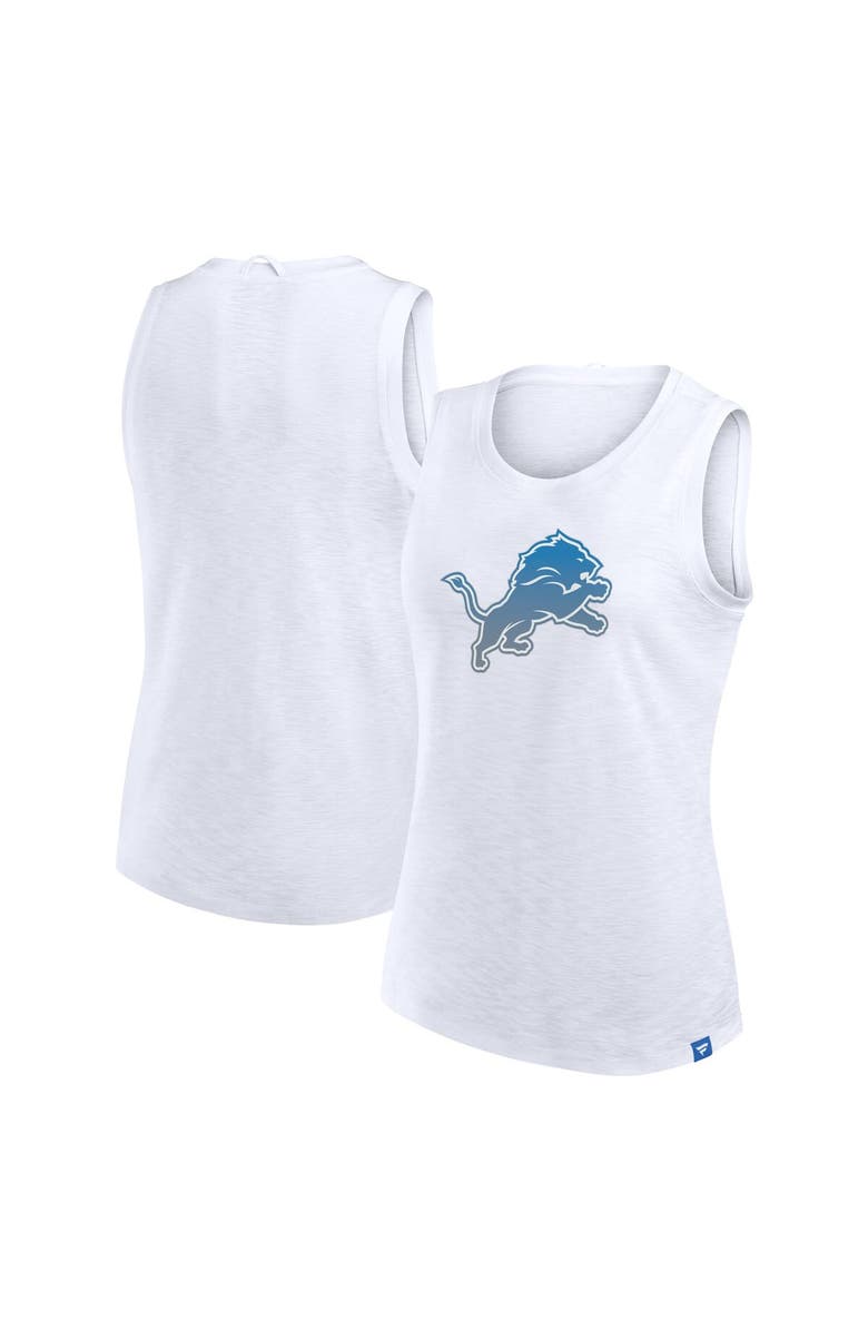 FANATICS Women's Fanatics White Detroit Lions Slub Tank Top, Alternate, color, White
