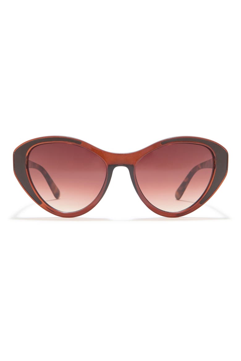 62mm Oval Sunglasses, Main, color, BROWN TORT