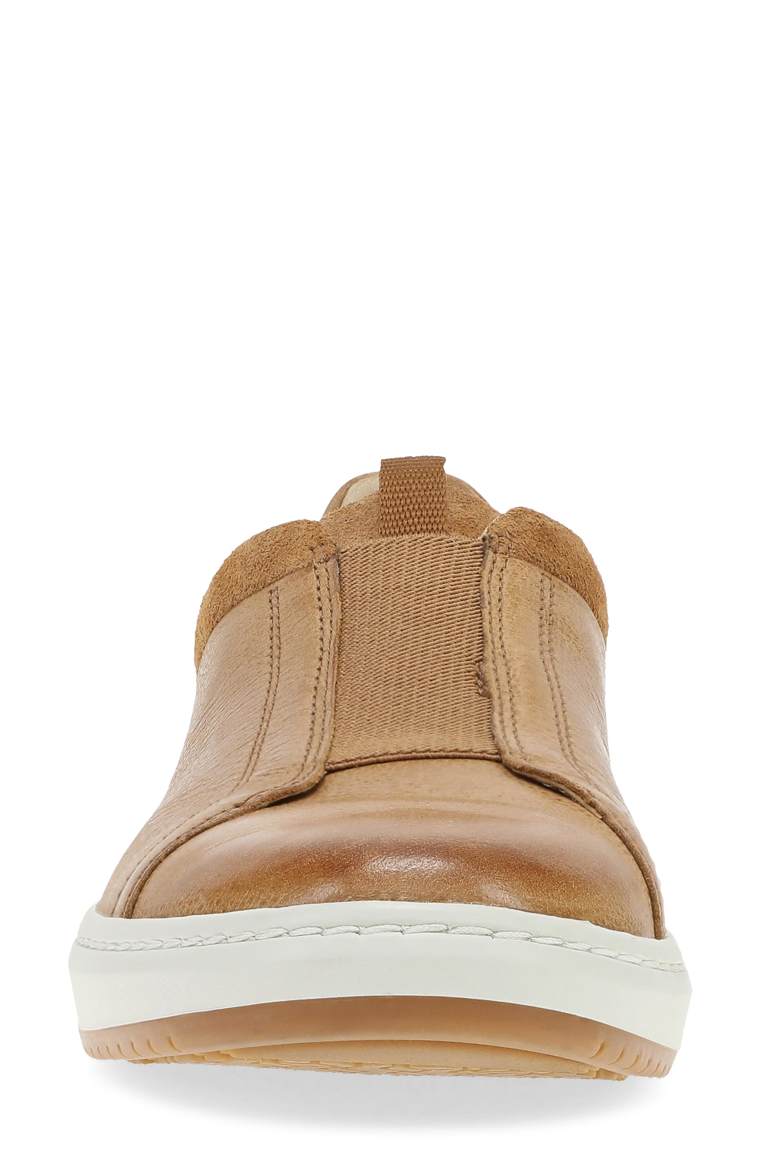 Dansko Jenn Slip-On Sneaker, Alternate, color, Tan Milled Burnished