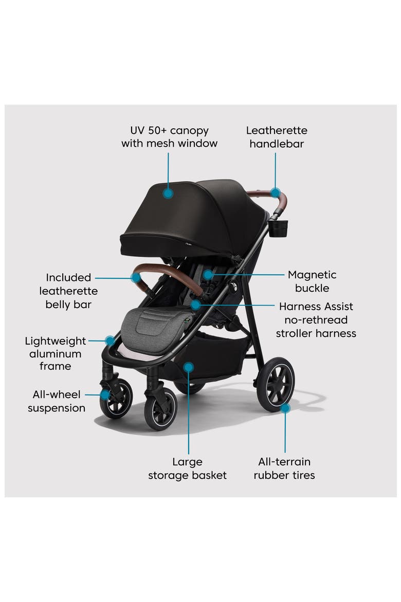City Mini® Air Stroller, Alternate, color, RICH BLACK