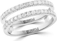 EFFY Sterling Silver Diamond Double Band Ring