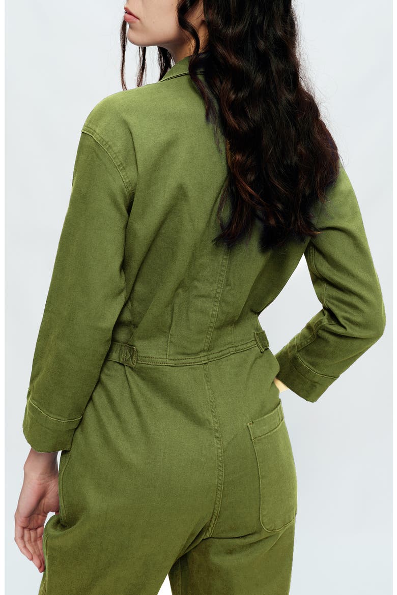Stretch Denim Jumpsuit, Alternate, color, MULA