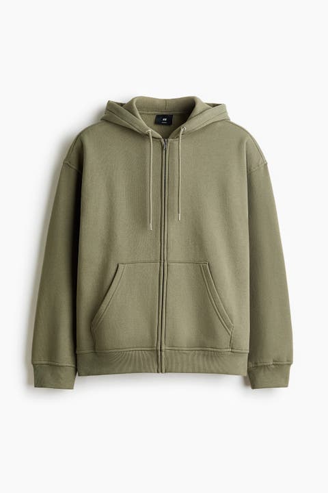 Loose  Fit Zip-through Hoodie