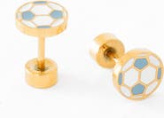 Pip Pop Soccer Ball Stud Earrings