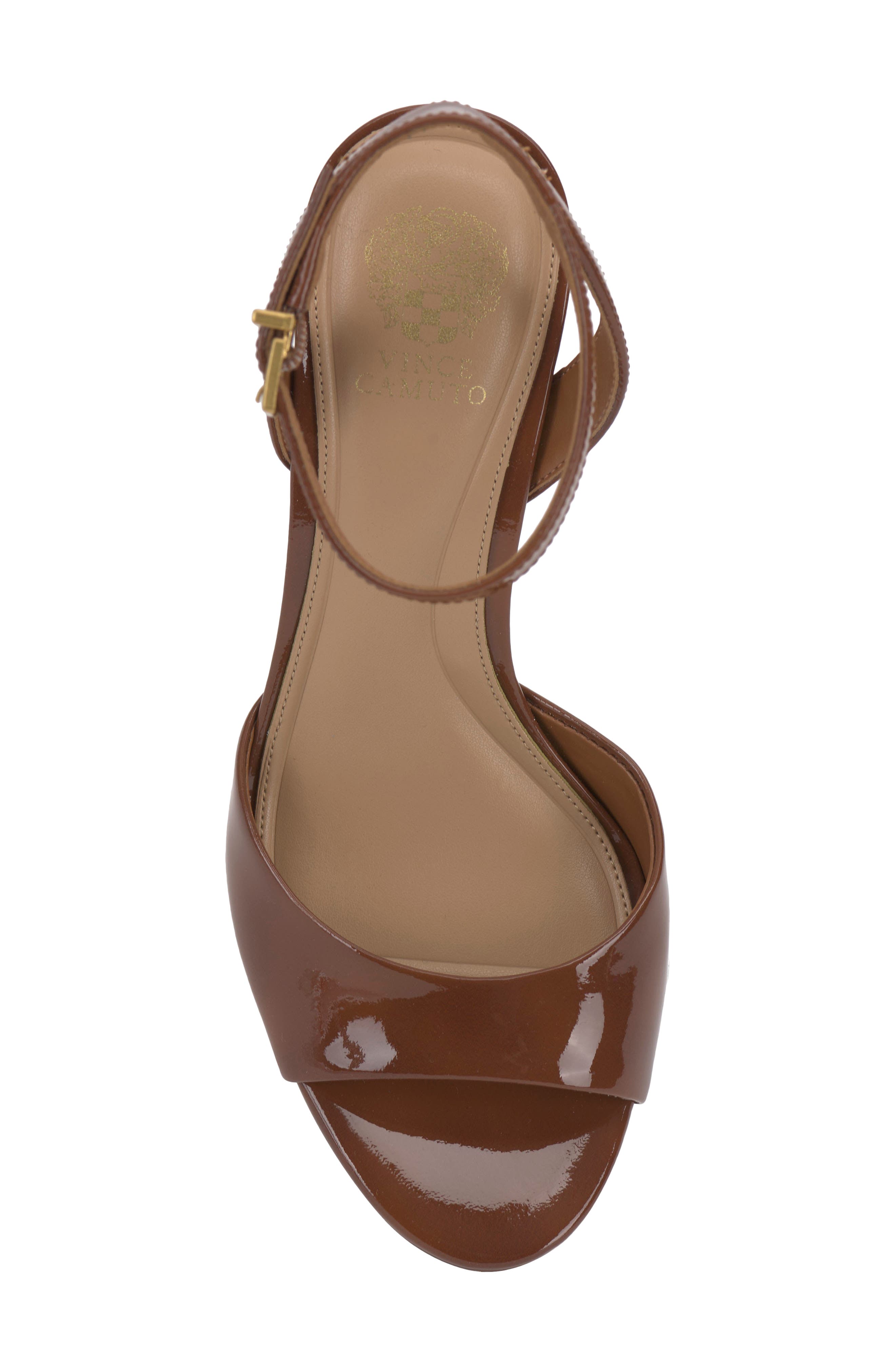 Arilene Ankle Strap Sandal, Alternate, color, WARM CARAMEL