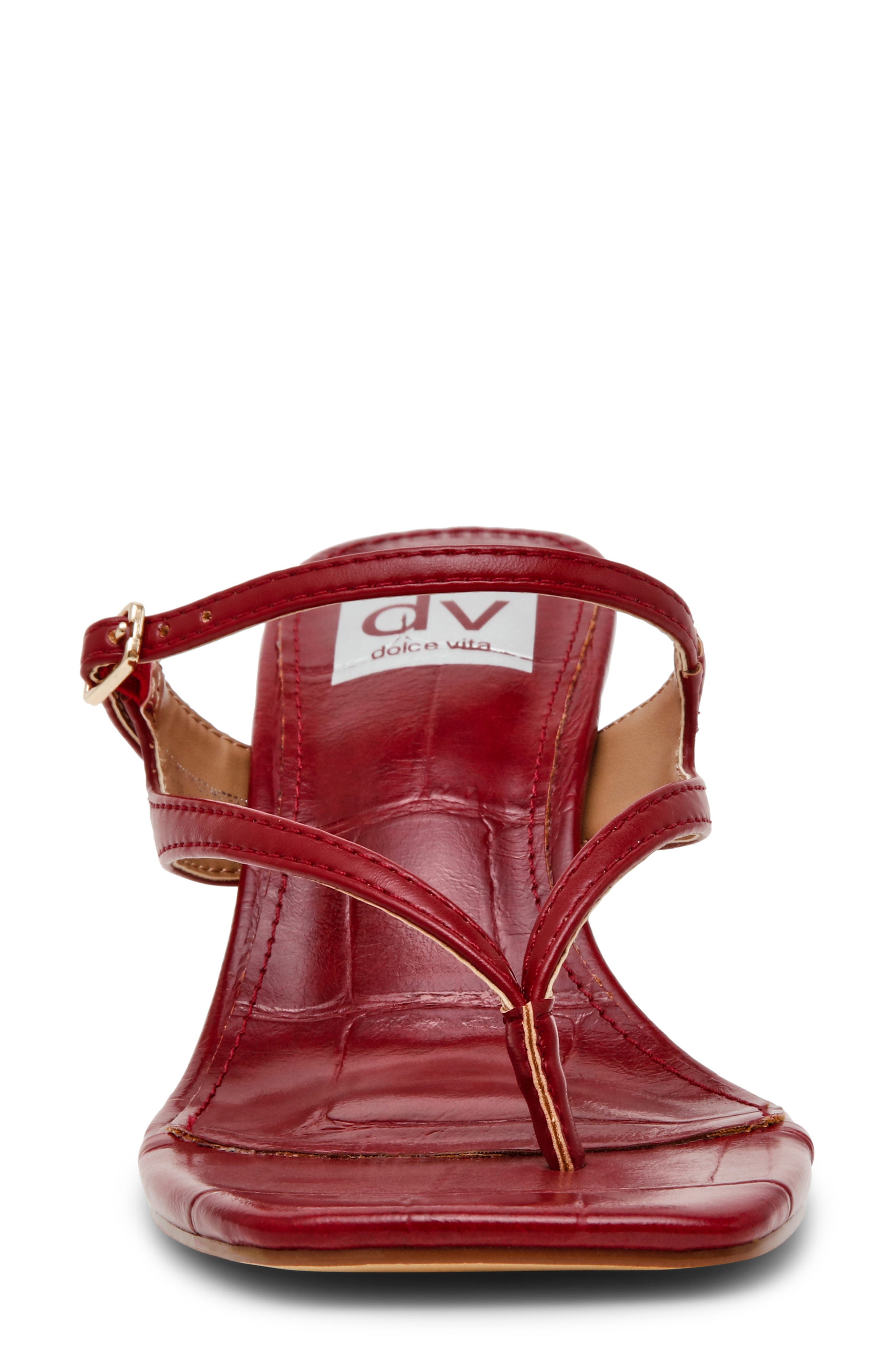 Lisette Block Heel Slide Sandal, Alternate, color, RED