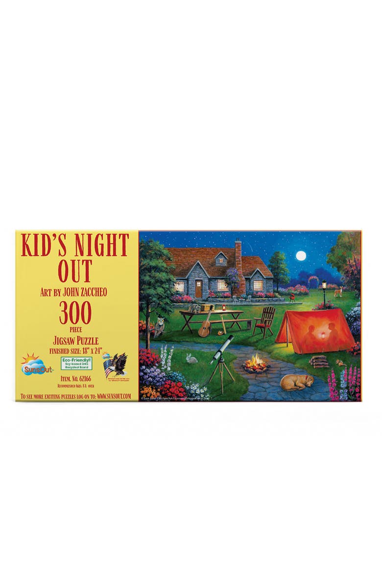 Sunsout Kids Night Out 300 piece Jigsaw Puzzle for Adults, Alternate, color, Multicolor