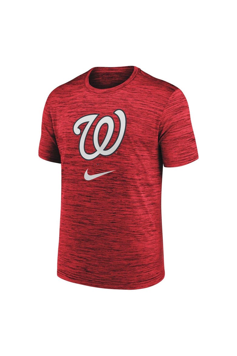 Men's Nike Red Washington Nationals Logo Velocity Performance T-Shirt, Alternate, color, Red