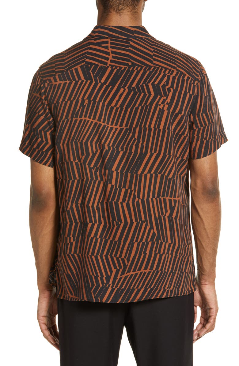 Open Edit Men's Short Sleeve Button-Up Camp Shirt, Alternate, color,