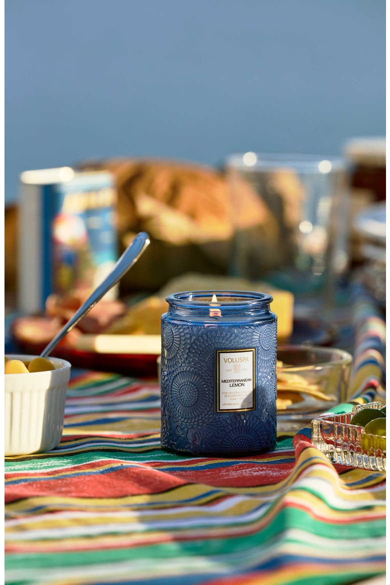 Mediterranean Lemon Small Jar Candle, Alternate, color, MEDITERRANEAN LEMON