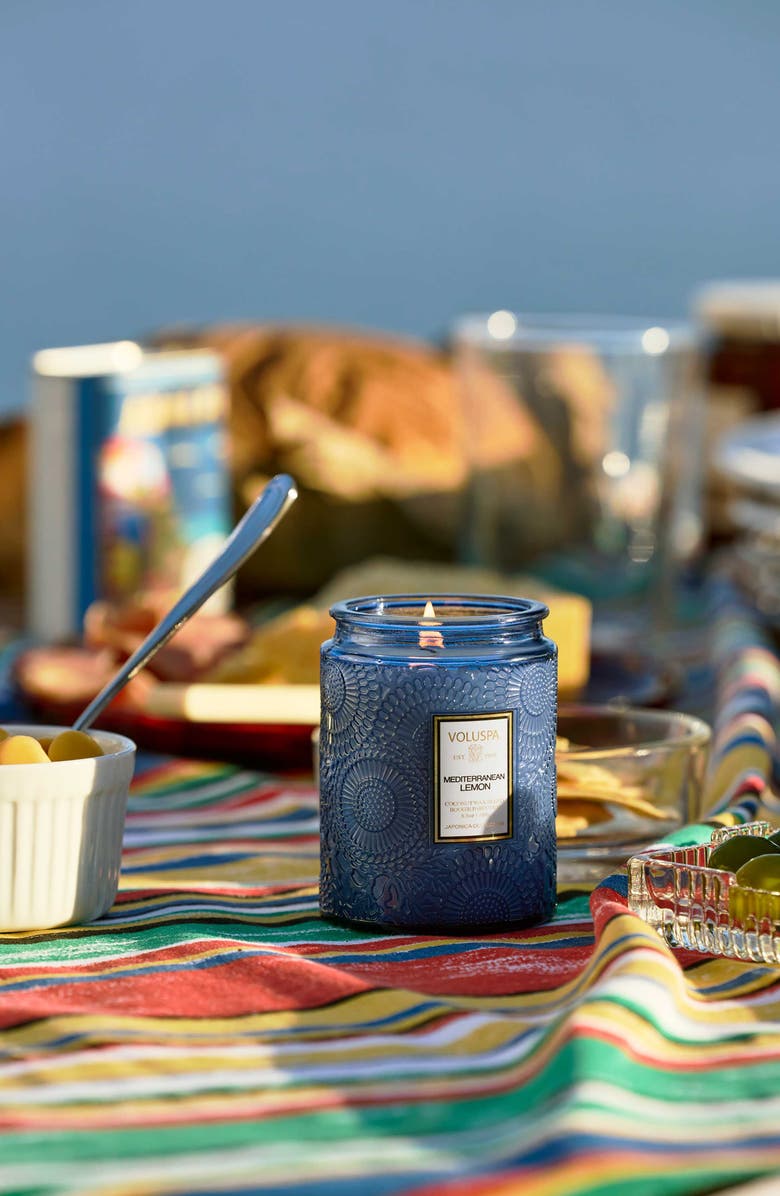 Voluspa Mediterranean Lemon Small Jar Candle, Alternate, color, Mediterranean Lemon