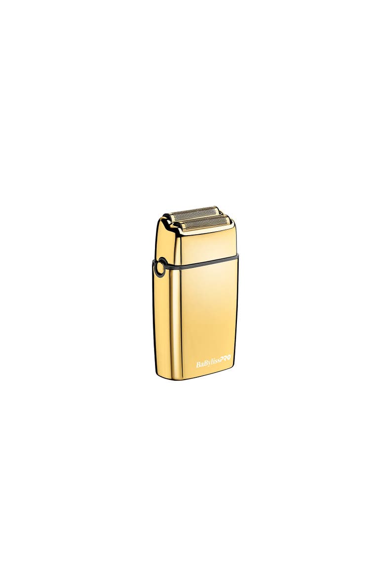 Cordless GoldFX Metal Double-Foil Shaver, Main, color, Gold