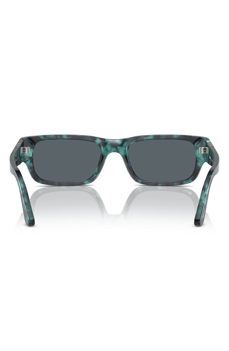 Persol Adrien 58mm Rectangular Sunglasses, Alternate, color, Blue Havana