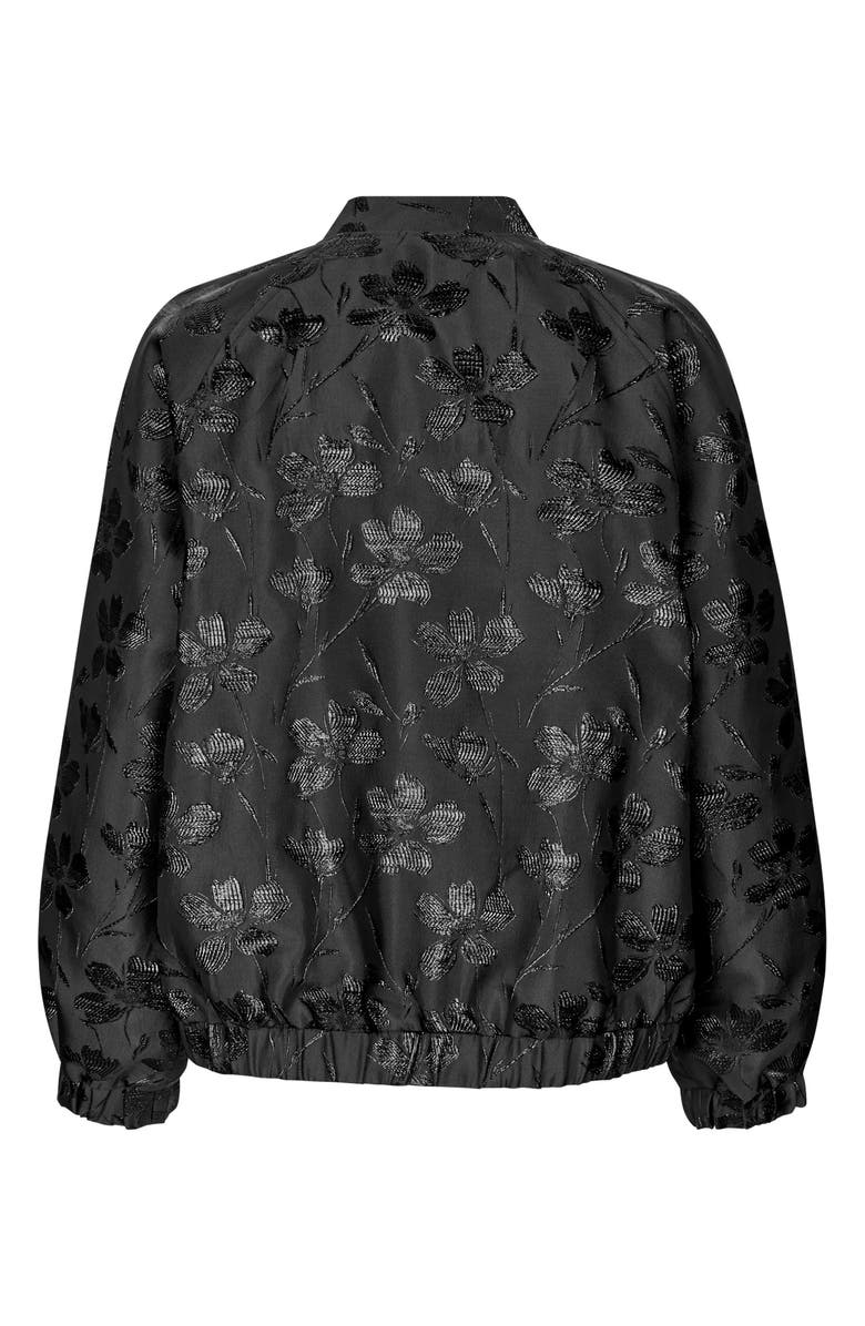 Masai Copenhagen MaJossana Jacquard Bomber Jacket, Alternate, color, Black