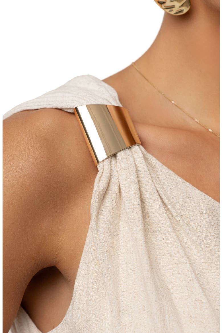 Palmera One-Shoulder Top, Alternate, color, BEIGE
