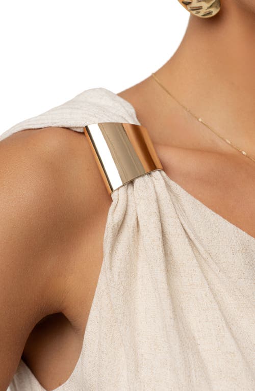 Jluxlabel Palmera One-shoulder Top In White