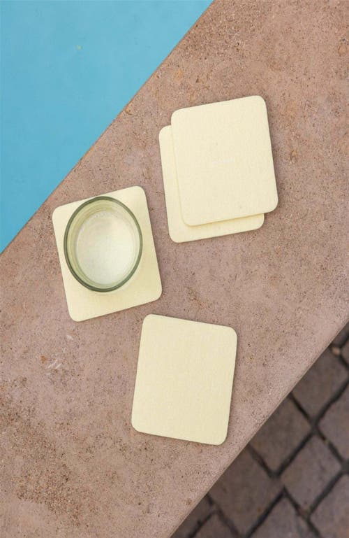 Graf & Lantz Graf Lantz Bierfilzl Merino Wool Square Coaster Multi 4 Pack In Limoncello