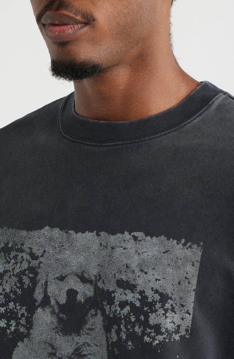 SANTO STUDIO Cute Dog Cotton Graphic T-Shirt, Alternate, color, Black Fade
