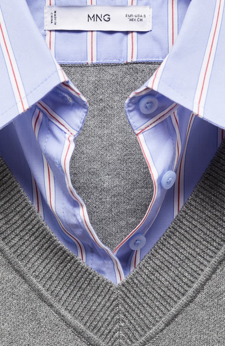 MANGO Layered Look Sweater, Alternate, color, 