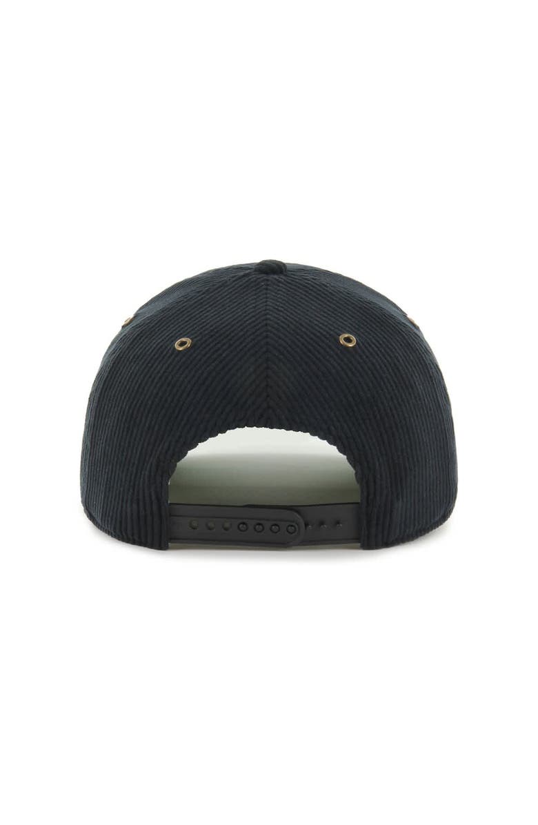 '47 Men's '47 Black Miami Marlins Laurus Corduroy Hitch Snapback Hat, Alternate, color, Black