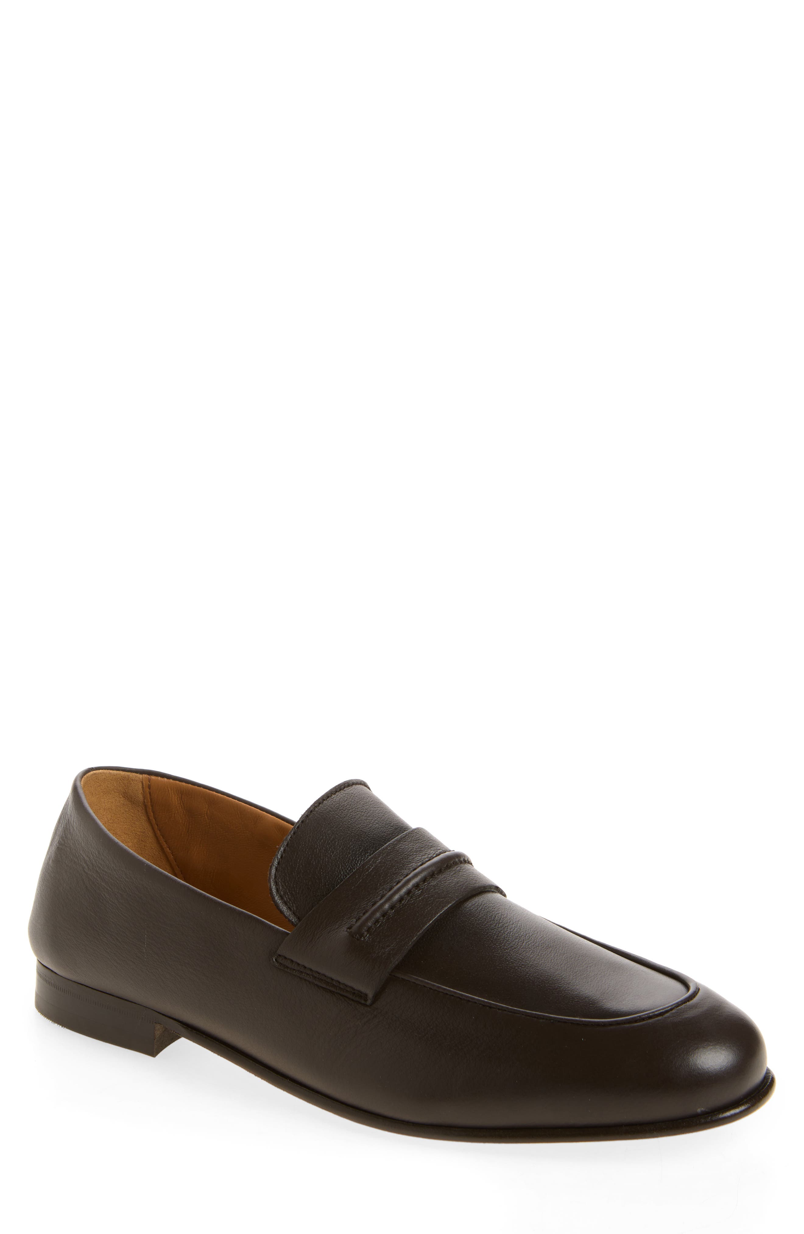 Lawen Penny Loafer, Main, color, DARK BROWN