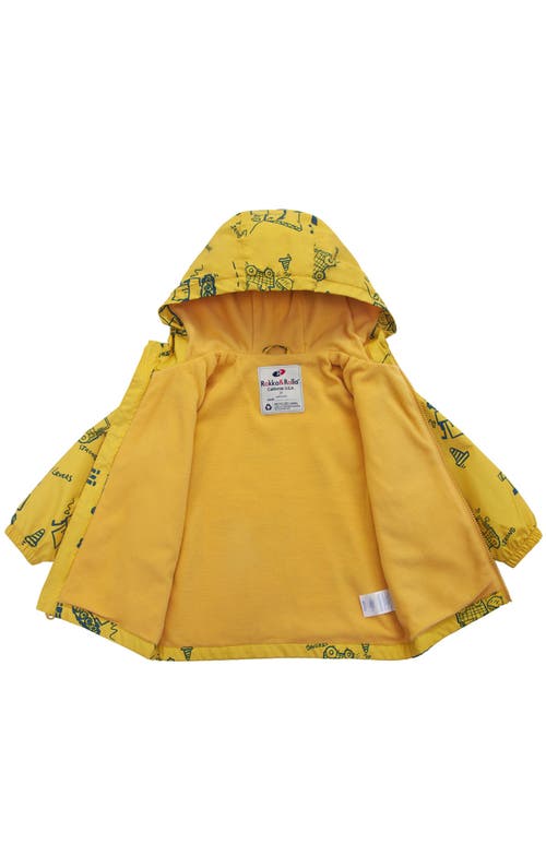Rokka&rolla Toddler Lightweight Fleece Lined Jacket In Yellow