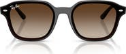 Ray-Ban 65mm Mirrored Oversize Square Sunglasses