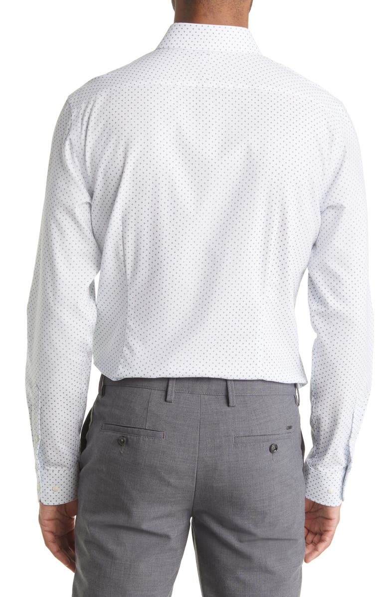 Nordstrom Tech Smart Trim Fit Non-Iron CoolMax<sup>®</sup> Dress Shirt, Alternate, color,