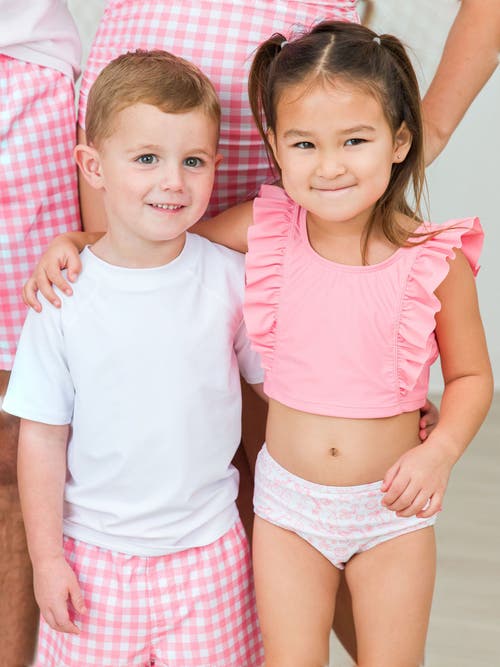 Shop Rufflebutts Girls Upf50+ Waterfall Tankini In By The Seaside