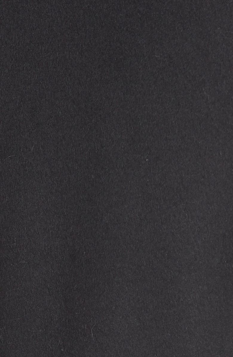 DKNY Ruffle Front Wool Blend Coat, Alternate, color, 