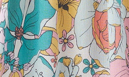 O'neill Sarah Floral Cover-up Dress In Blue Multi Colored