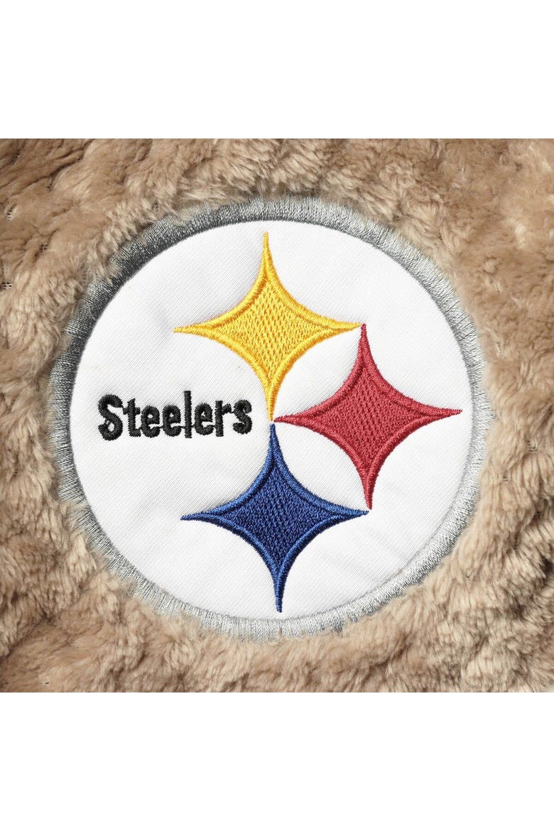 Women's G-III 4Her by Carl Banks Black/Cream Pittsburgh Steelers Riot Squad Sherpa Full-Snap Jacket, Alternate, color, Black