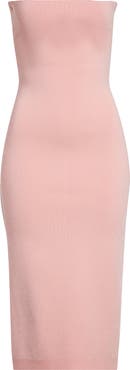 Jacquemus La Robe Maille Sera Strapless Midi Dress