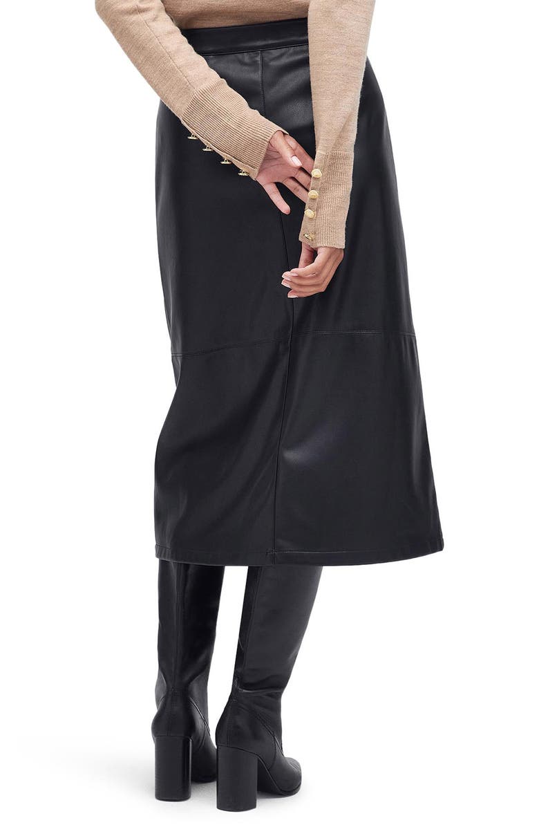 Barbour Alberta Faux Leather Skirt, Alternate, color,