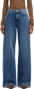 7 For All Mankind Lotta Twisted Seam High Waist Wide Leg Jeans