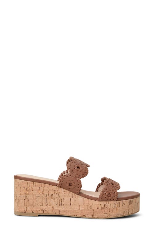 Shop Jack Rogers Laurin Platform Wedge Sandal In Cognac