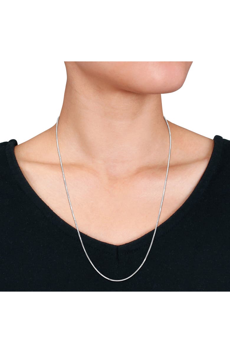 DELMAR Box Link Chain Necklace, 1.10mm, Alternate, color,