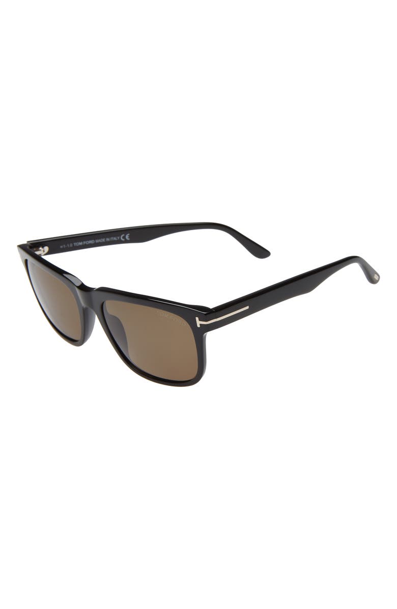 TOM FORD Stephenson 56mm Polarized Square Sunglasses, Alternate, color, 