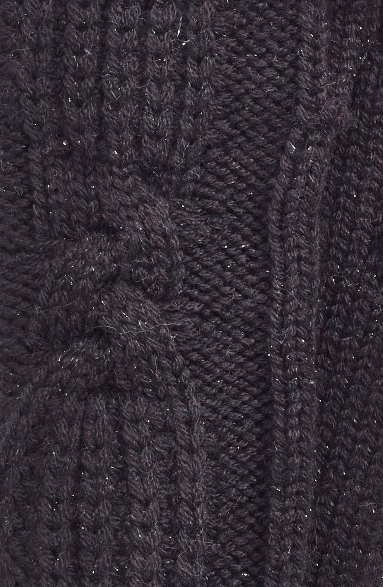 UGG<sup>®</sup> Australia 'Isla' Metallic Knit Fingerless Gloves, Alternate, color, 