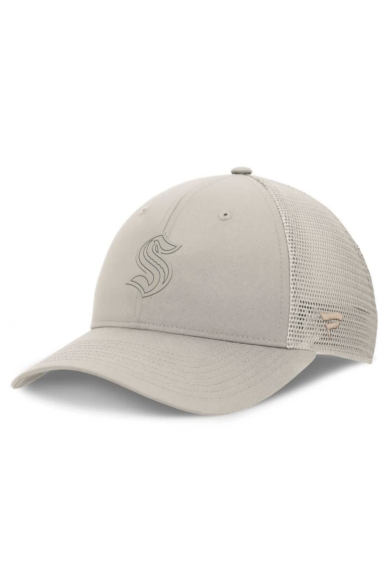 Women's Fanatics Tan Seattle Kraken Authentic Pro Road Trucker Adjustable Hat, Main, color, Tan