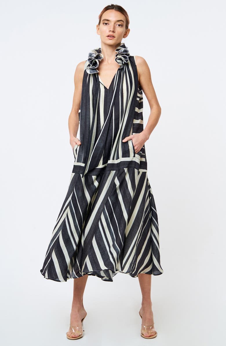 CIEBON Kenny Midi Trapeze Dress, Alternate, color, 