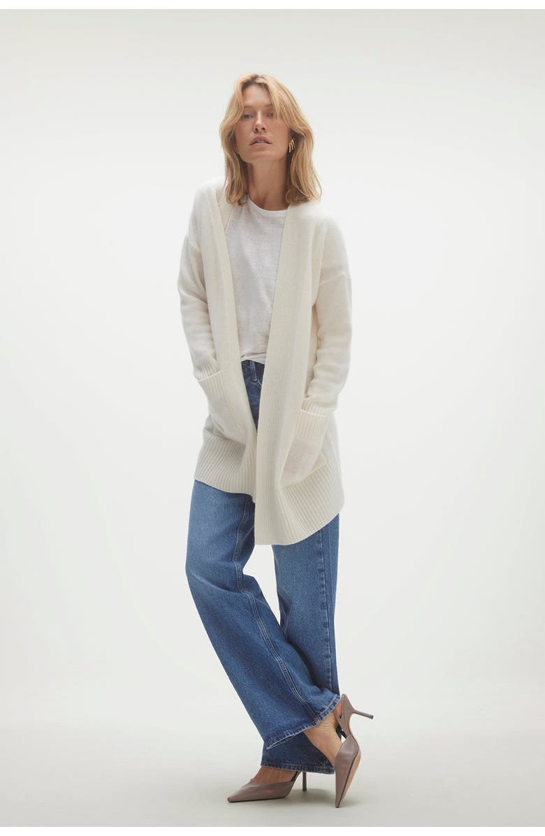NAKED CASHMERE Tory Cashmere Cardigan, Main, color, Ecru