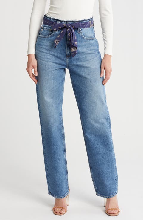 Clove High Waist Straight Leg Jeans (Venice Canal)