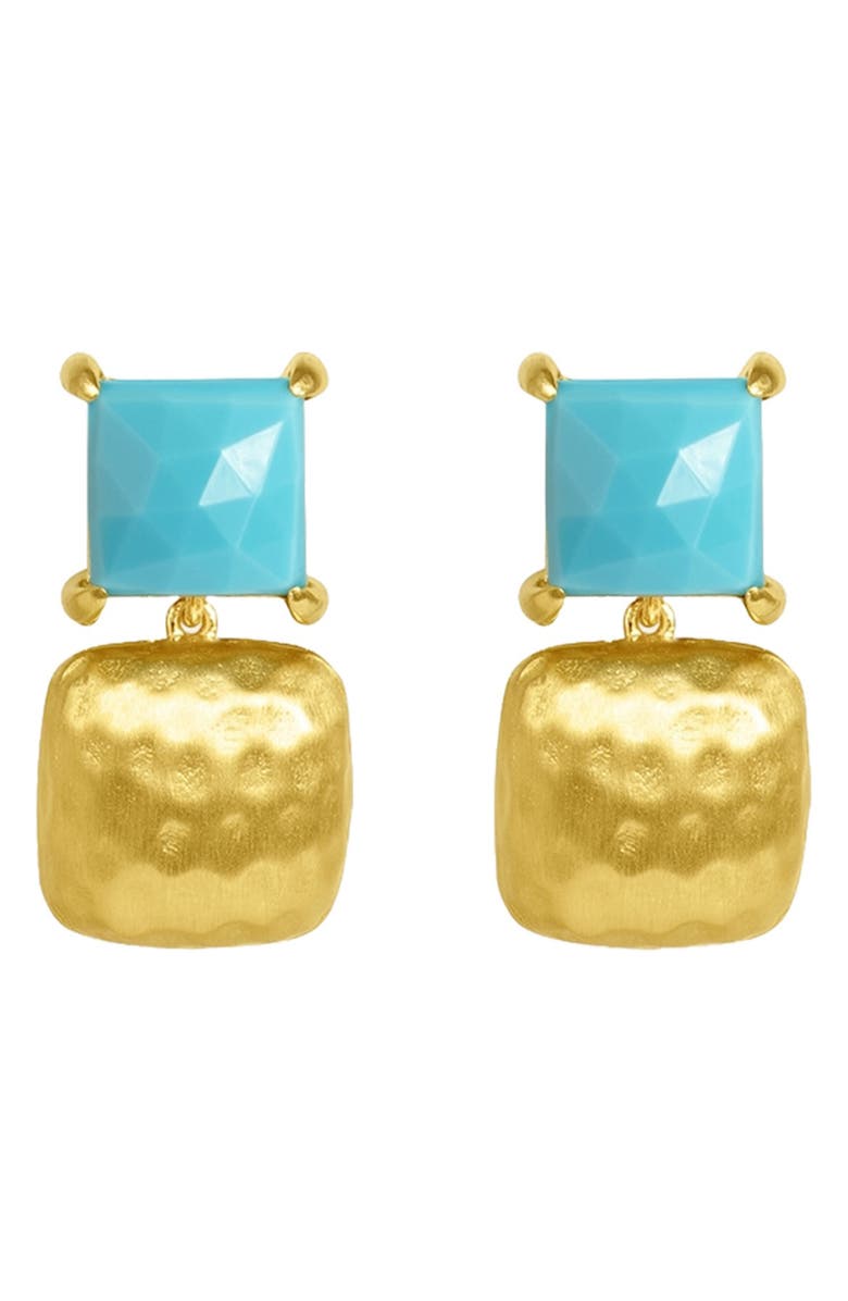 Dean Davidson Nomad Double Square Turquoise Drop Earrings, Main, color, 