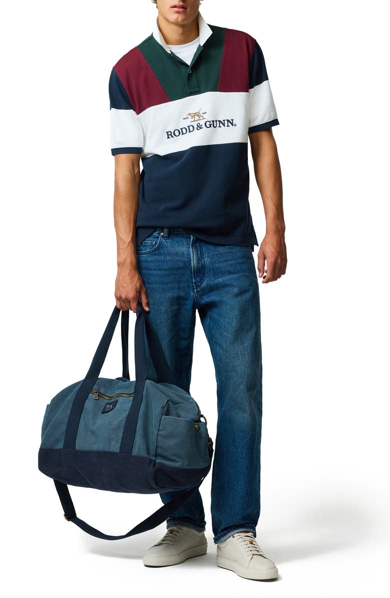 Rodd & Gunn Heathridge Original Fit Colorblock Cotton Piqué Polo, Alternate, color, Eclipse