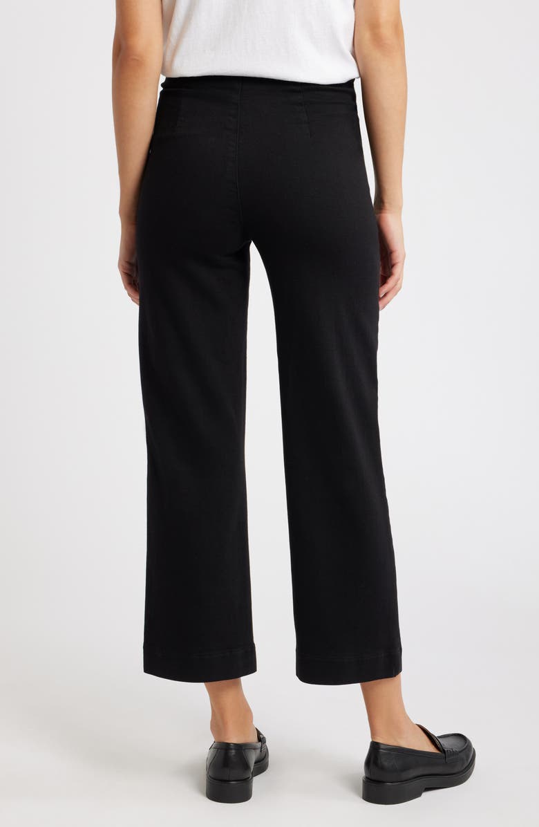 Frank & Eileen Westport Ankle Wide Leg Pants, Alternate, color, Black
